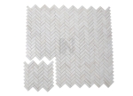 Wooden White 1''x3'' Herringbone Marble Mosaic
