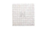 Wooden White Chipped Square Marble Mosaic