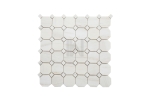 Wooden White Octagon Marble Mosaic